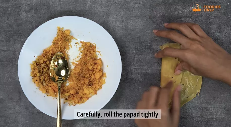 Peri Peri Cheese Garlic Papad Recipe